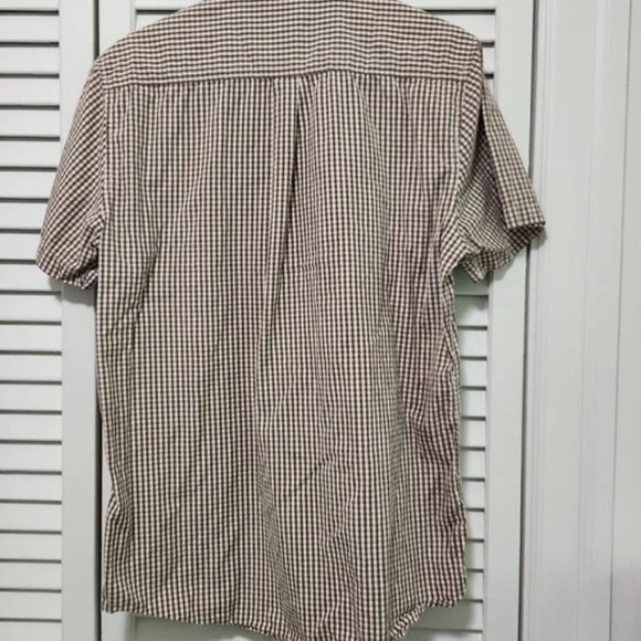 Mens L Gingham Short Sleeve - Picture 4 of 5